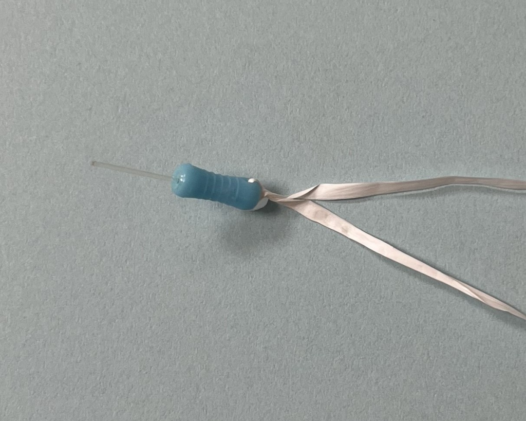 DentXpin with floss attached to end